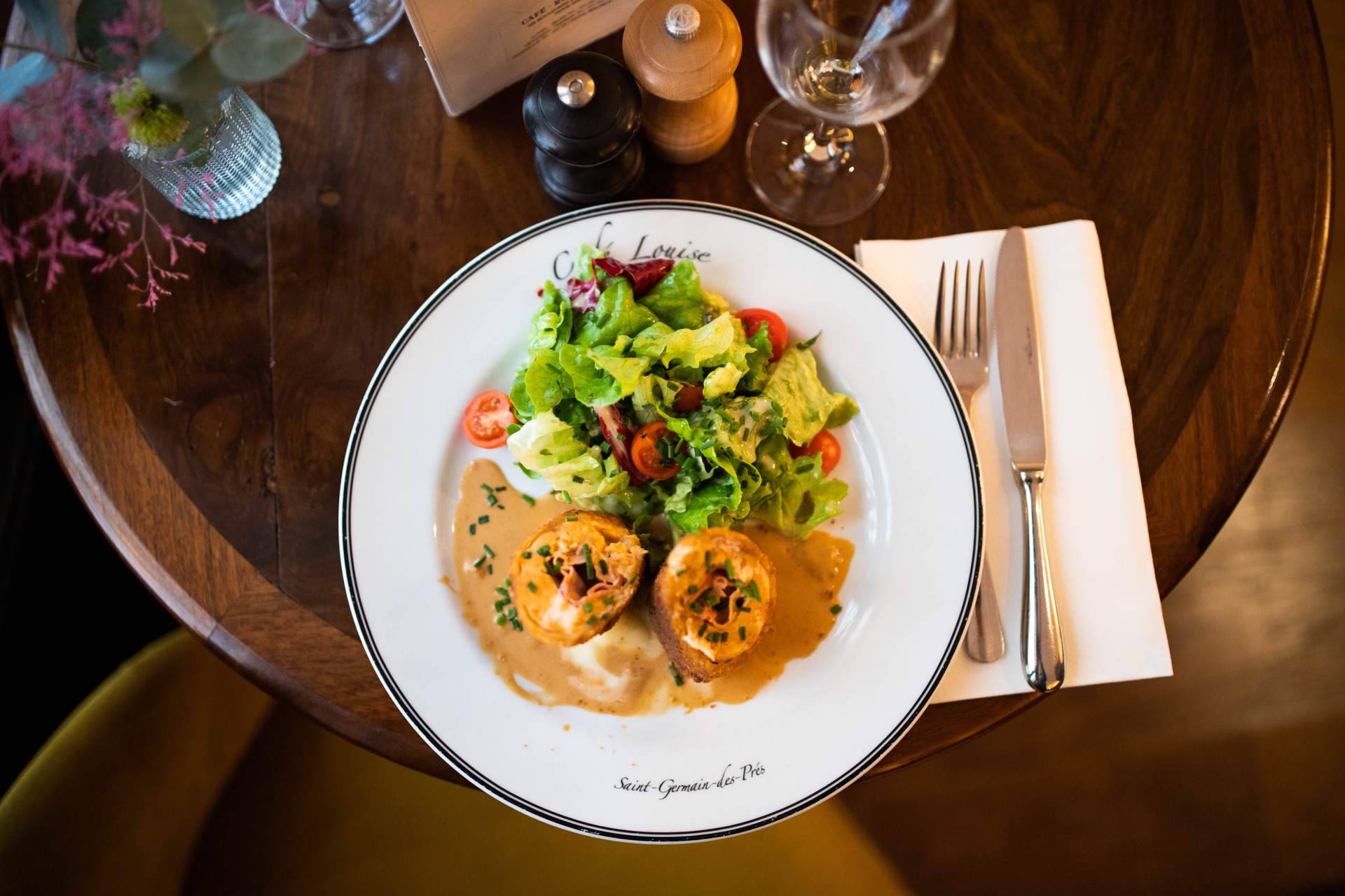 Cordon bleu et salade